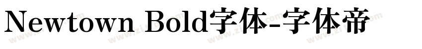 Newtown Bold字体字体转换